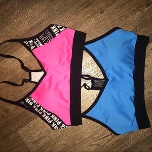 bundle of 2 pink VS sports bras !